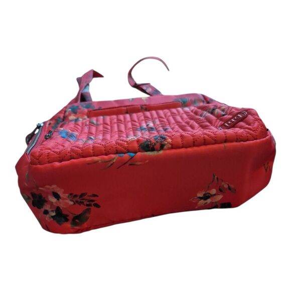 Lug Ranger Red Boquet Floral Quilted Puffer Crossbody Bag Excellent Condition - Picture 3 of 13